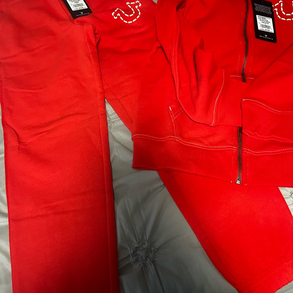 Red Tracksuit Set